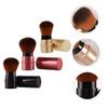 LIFKOME 3-Piece Retractable Makeup Brush Set for Foundation, Powder, Mineral Makeup and Cheekbone Highlighting view 4