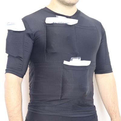 Cooling T-Shirt with Ice Packs, Calorie Burning Through Cold, High-Performance Model 4800G (S)