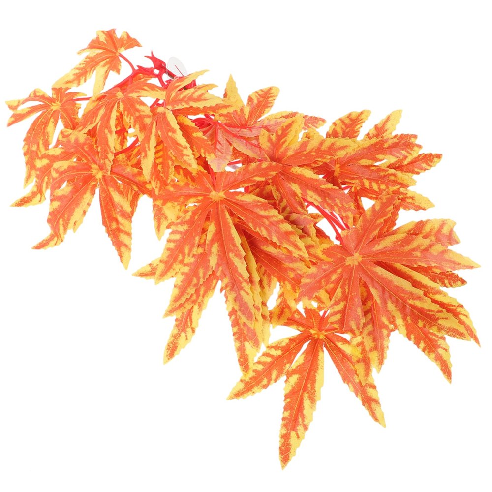 BESPORTBLE 5-Piece Orange Artificial Hanging Reptile Plants