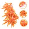 BESPORTBLE 5-Piece Orange Artificial Hanging Reptile Plants view 4