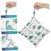 VICASKY 2-Piece Cartoon Wet Bag Set, Zippered Diaper Storage Bags, Polyester view 3
