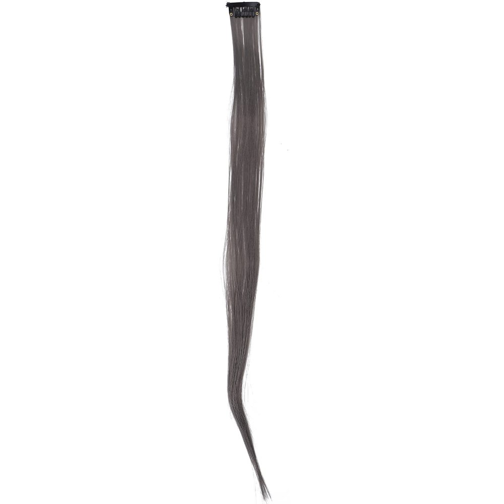 55 cm Clip-In Hair Extensions with Clips, Gray