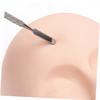 SKISUNO Silicone Mannequin Practice Head with Massage Function for Eyelash Extensions, 3D Beige Makeup Head view 4