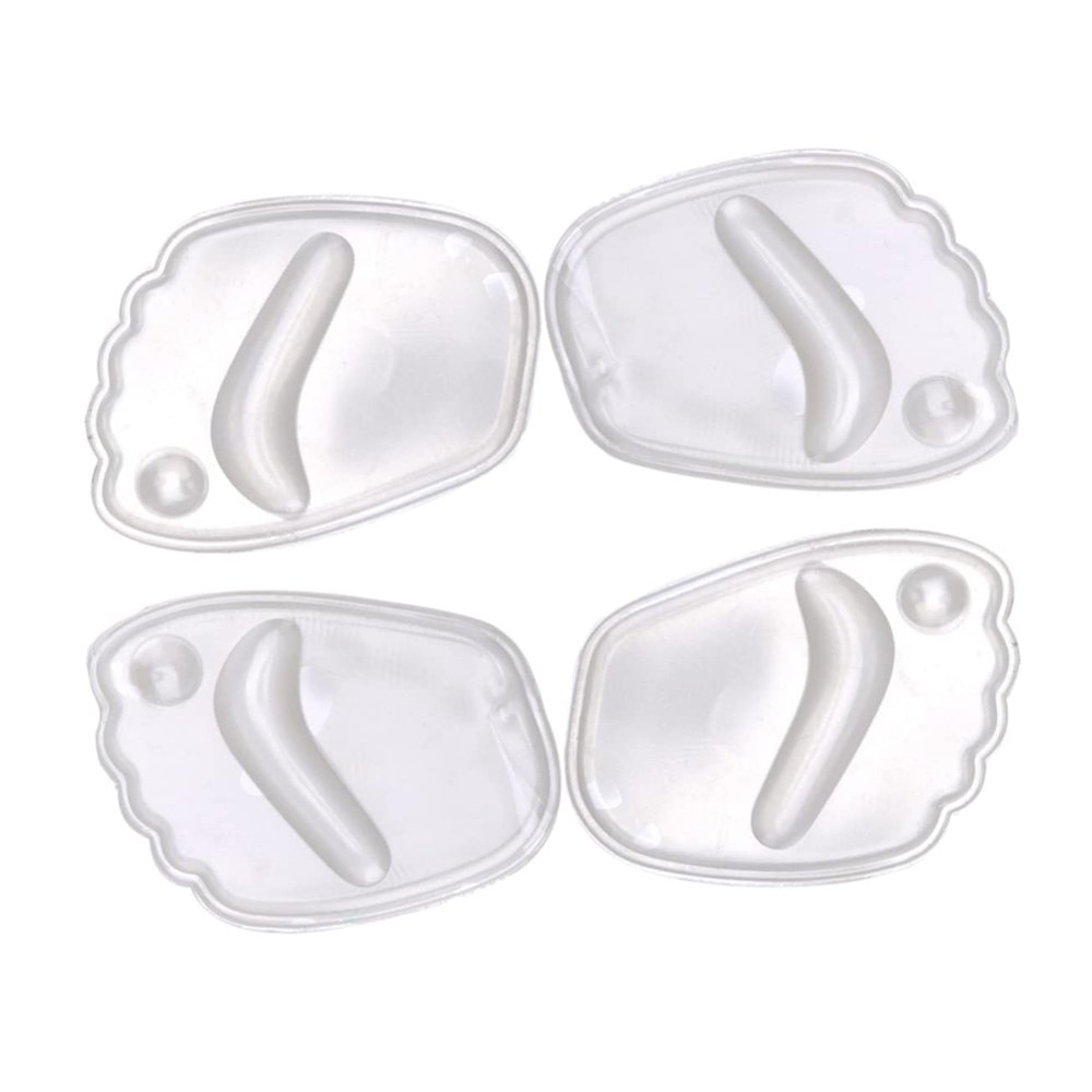 GOOHOCHY Silicone Forefoot Pads, 2 Pairs, PU Gel Insoles for High Heels, Loafers and Ballet Flats, Pressure-Relieving, Random Color