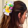 Reaky LED Flower Hair Claw Clip, Silver-Tone, Large Pearls view 3