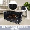 High-Wall Waterproof Dog Potty Training Tray with Pee Pad Holder view 3