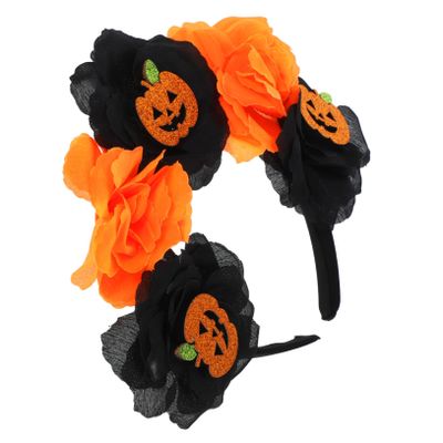 DEARMAMY Halloween Flower Headband for Women and Girls, Party Cosplay Photo Prop