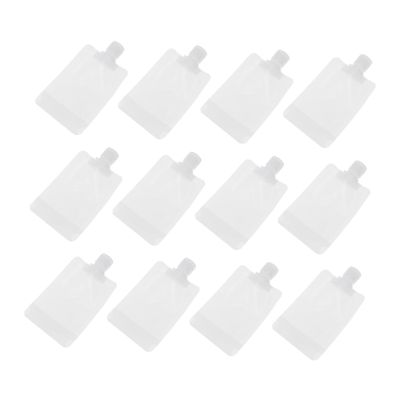 Gogogmee 12-Pack 100 mL Reusable Travel Lotion Bags, White