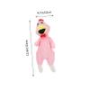 EXAOMBLE Plush Squeaky Chick Dog Toy, Durable Interactive Toy for Dogs, Pink view 2