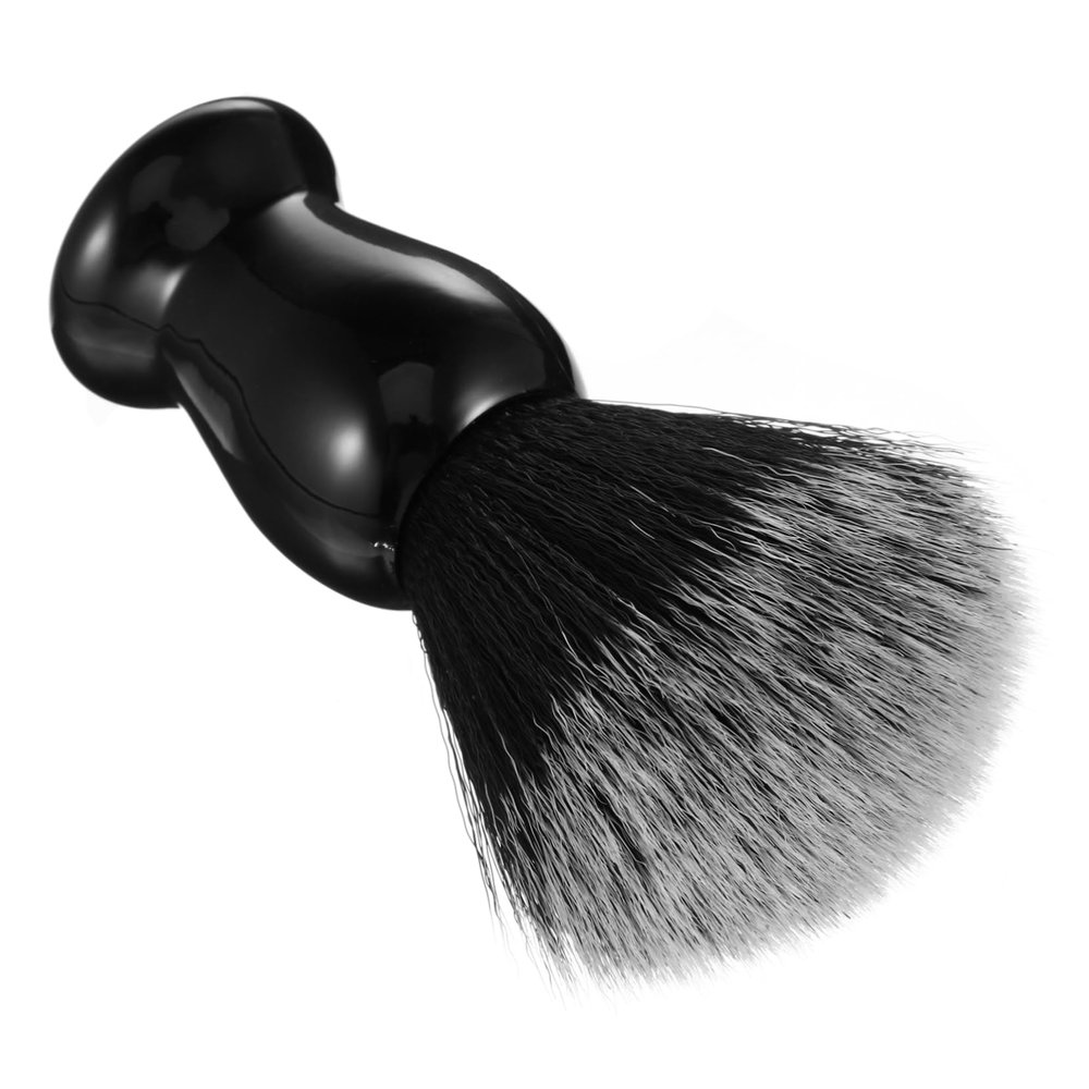 PLAFOPE Two-Tone Men's Shaving Brush with Synthetic Bristles and Wooden Handle