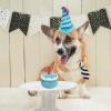 Dog Birthday Cake Toy - Plush Chew Toy for Dogs view 3