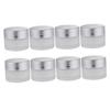 SKISUNO 8-Pack 10 g Frosted Glass Cosmetic Jars with Inner Inserts and Dome Lids, Refillable and Tightly Sealed for Cream and Travel view 1