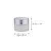 SKISUNO 8-Pack 10 g Frosted Glass Cosmetic Jars with Inner Inserts and Dome Lids, Refillable and Tightly Sealed for Cream and Travel view 2