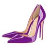 EDEFS Everyday High Heels, 12 cm Stiletto Heel, D'Orsay Design for Bro Dates & Festivals, Purple, EU 43 view 3