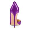 EDEFS Everyday High Heels, 12 cm Stiletto Heel, D'Orsay Design for Bro Dates & Festivals, Purple, EU 43 view 4