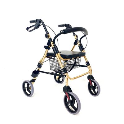 Foldable Lightweight Aluminum Rollator, Up to 120 kg/264 lb