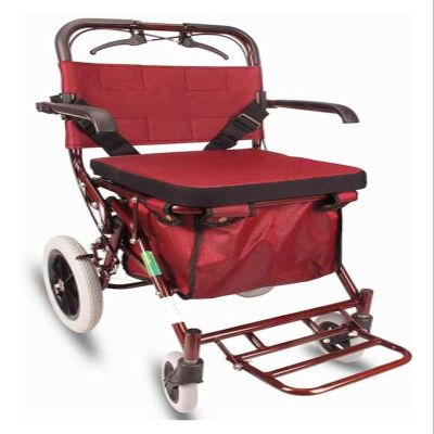 Foldable Rollator Walker with Seat, Storage Bag and Safety Belt