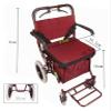 Foldable Rollator Walker with Seat, Storage Bag and Safety Belt view 2
