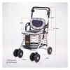 Folding Rollator Walker with Seat and Bag view 4