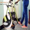 Height-Adjustable 4-Wheel Folding Aluminum Rollator Walker view 4
