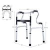 Folding Walker with Wheels, Adjustable Mobility Aid with Storage view 3