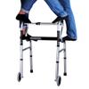 Folding Walker with Wheels, Adjustable Mobility Aid with Storage view 4