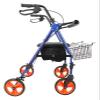 Upright Rollator Walker with Seat, Foldable Shopping Cart view 3