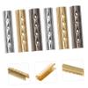 EXAOMBLE Smooth, Secure Metal Shoelace Aglets for Repair, 150 Gold Pieces view 2