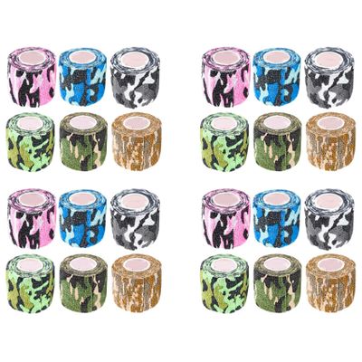 Rieder 24-Roll Self-Adhesive Cohesive Bandage Wrap, Random Colors