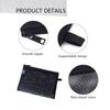 YONBEN Mesh Cosmetic Bag for Makeup, Wallet and Travel Organization, Zipper, Black, Large view 3