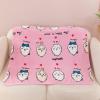 ZHATWU Cute Striped Cartoon Animal Blanket, 150 x 200 cm, Soft Flannel Throw (02, 180 x 200 cm) view 1