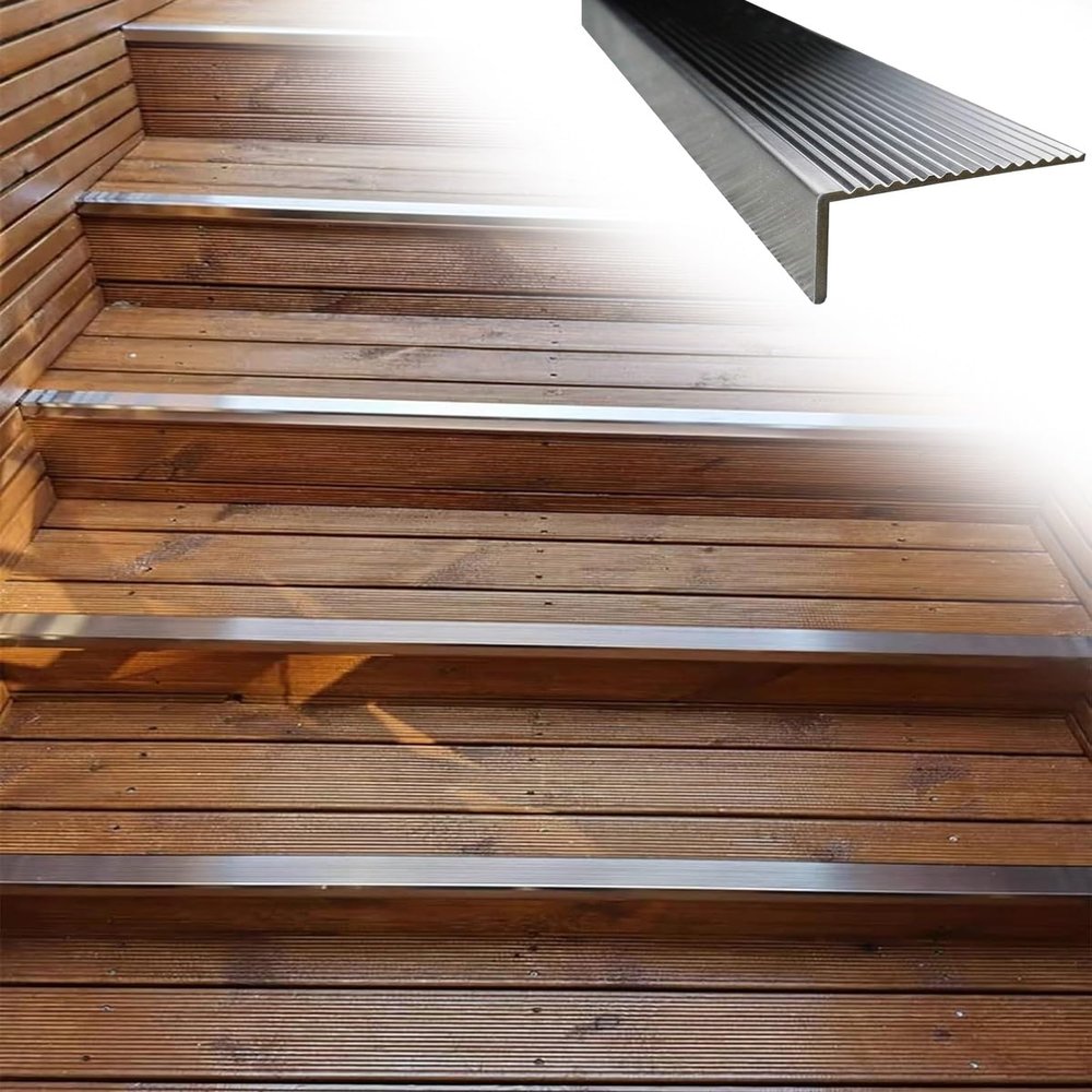ENHEN Stainless Steel Stair Edge Protector, 100 cm x 3 cm