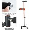 TsoLay Quad-Leg Aluminum Crutch with Side Handle, 62–85 cm, 100 kg Capacity view 4