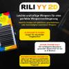 LOVELY Rili YY 2x2D Volume Individual Eyelash Extensions, L Curl, 15 mm, 12 Rows, Black view 2