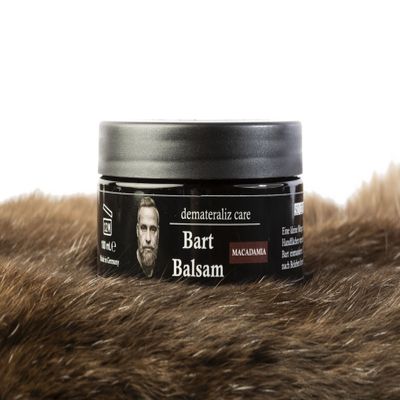 demateraliz care Beard Balm with Macadamia, Made in Germany, 100 ml
