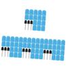 HAPINARY 4-Piece Reusable Blue Sanding Caps for Manicure and Pedicure view 1
