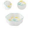 Folpus Pet Slow Feeder Bowl, Green and Yellow view 3