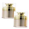 HAPINARY 4-Piece Refillable Face Cream Containers with Airless Pumps view 4