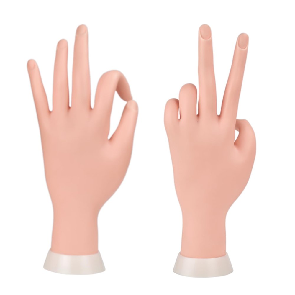 TOOPBIUTI Flexible Nail Practice Hand