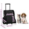vidaXL 3-in-1 Pet Trolley Black 48 x 32 x (57–106) cm view 2
