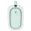 Baby Bathtub (0–9 Years) with Temperature Indicator, Foldable for Shower Use, 80 × 50 × 23 cm, Green view 1