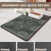 DOTBUY-SHOP Absorbent Dog Feeding Mat, Light Brown, 31.5 x 47.2 in view 3