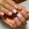 24 Short Square Press-On Nails with Bunny Designs for Easter view 1