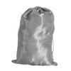 Satin Storage Bag for Wigs or Hair Bundles, Drawstring Travel Bag, 25 x 35 cm, Gray, 2-Pack view 1