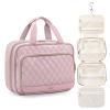 MDODO Hanging Travel Toiletry Bag, Makeup Bag for Women, Pink-Purple, 7 L view 1