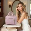 MDODO Hanging Travel Toiletry Bag, Makeup Bag for Women, Pink-Purple, 7 L view 2
