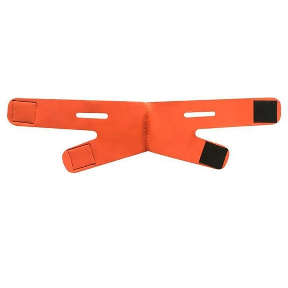 BooeDareno Anti-Wrinkle Bandage, V-Line, Face, Chin, Neck Shaper (Orange)