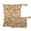 aidingzhi Washable Baby Bags, 2-Pack, Travel Essentials with Handles for Beach and Swimming, Giraffe Pattern, Brown 2 view 1