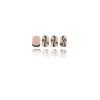 10-Pack Women's Press-On Nails with 3D Butterflies, Glossy Metallic Gray view 4
