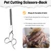 7-Inch Left-Handed Dog Scissors, Japanese VG10 Steel, 50-Tooth Thinning Shears with Blunt Safety Tips, 30% Thinning for Dogs and Cats view 4